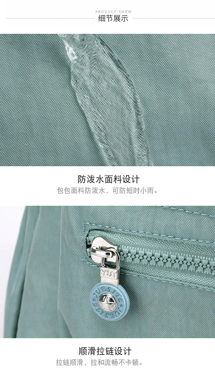 Women's Nylon Oxford Backpack | Stylish Small Rucksack