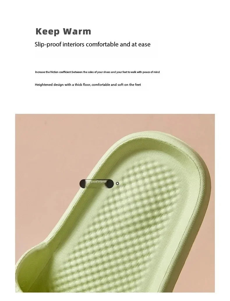 Unisex Soft EVA Cloud Slides | Non-Slip Indoor Slippers