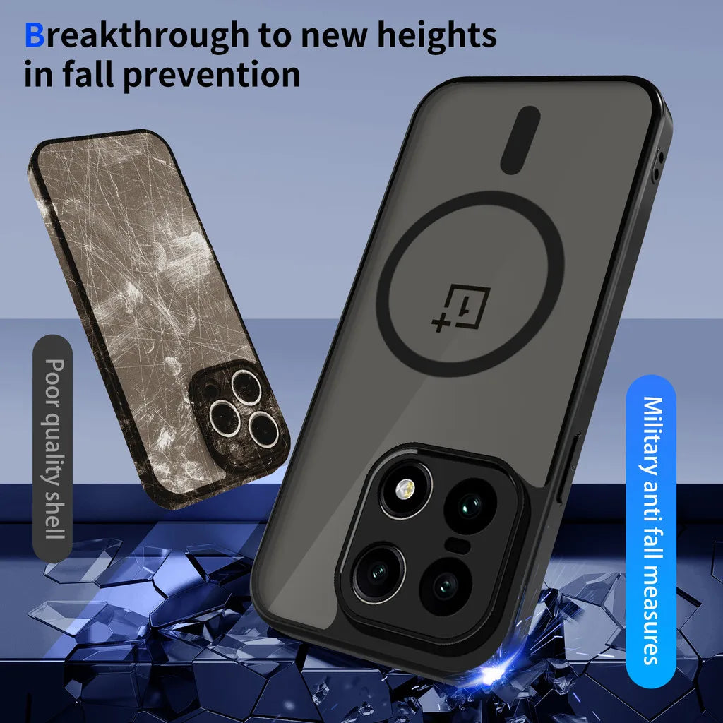 Protective Matte Skin Case for OnePlus | Shockproof & Wireless Charging