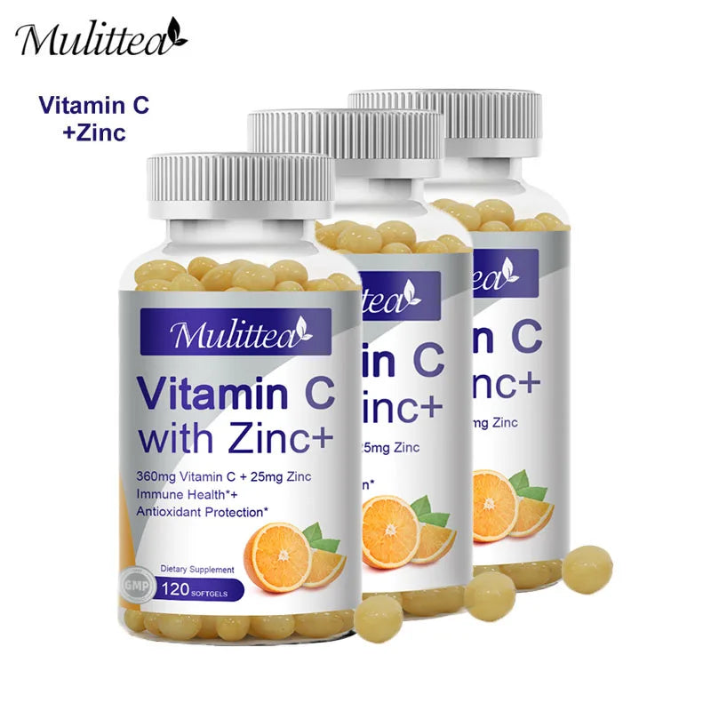 Premium Vitamin C and Zinc Supplements | Boost Energy & Skin Brightening