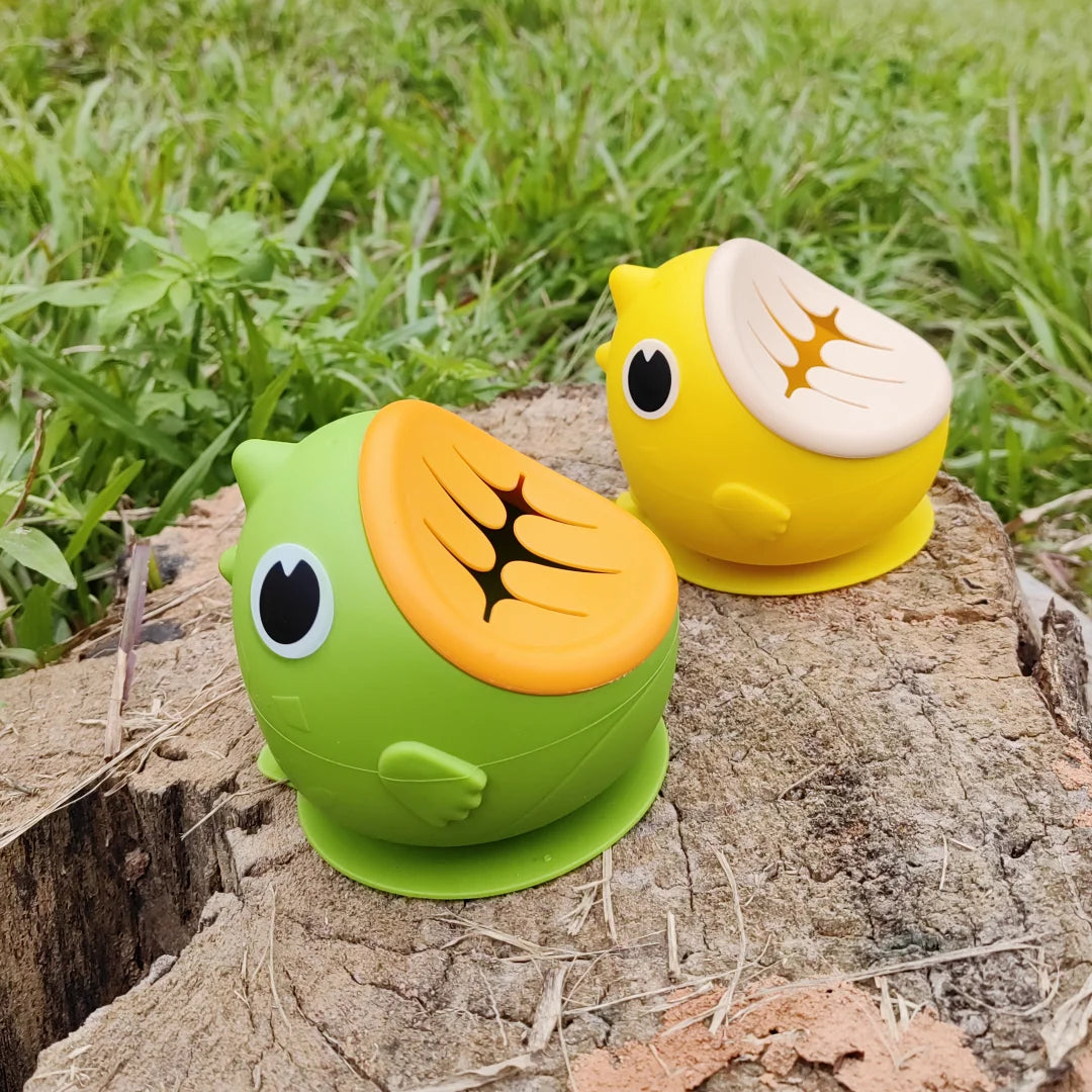 Dinosaur Silicone Bowl | Fun Suction Cup Baby Tableware