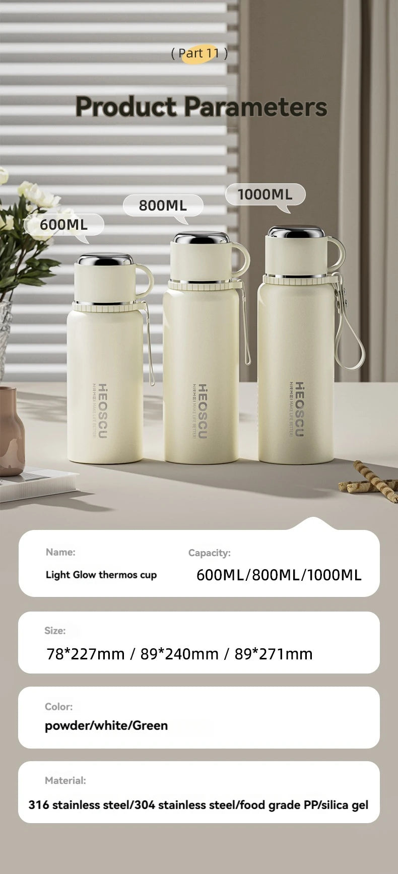 Premium Insulated Vacuum Water Bottle | Smart Stainless Steel Flask