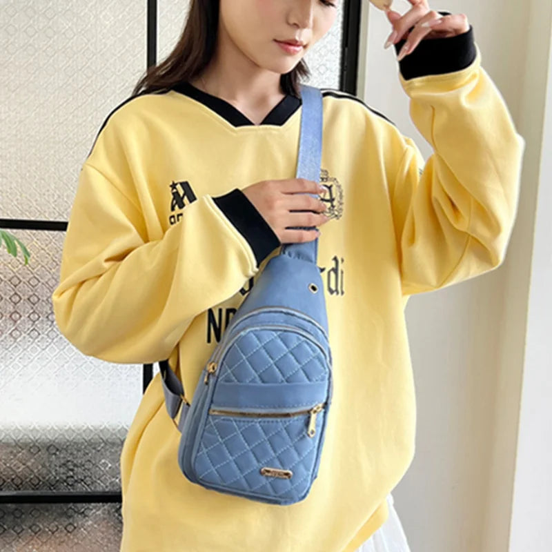 Waterproof Chest Bag for Women | Fashionable Anti-Theft Sling Backpack