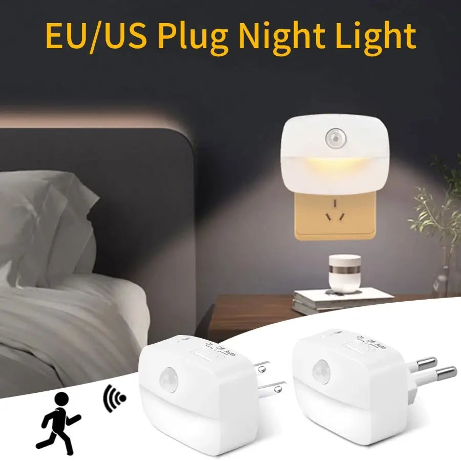 LED Motion Sensor Night Light | 3-Color Temperature Convenience