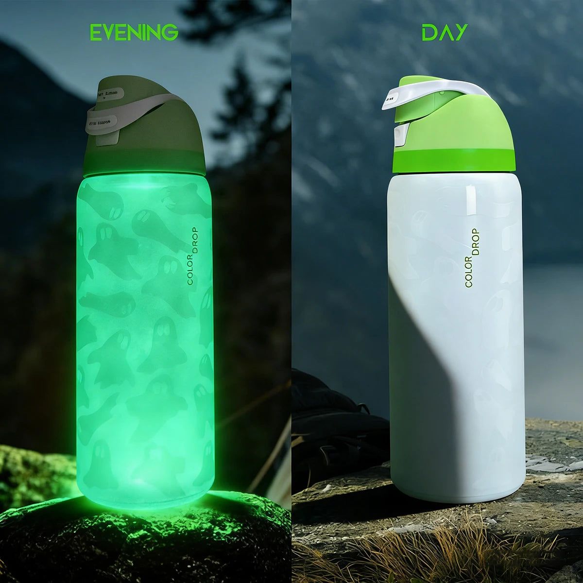 Stainless Steel Insulated Water Bottle with Straw | 32oz Capacity