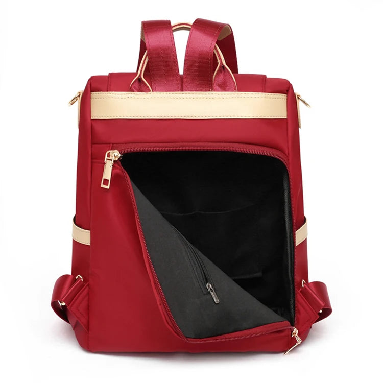 Chic Women's Backpack | Adjustable Straps & Zipper Closure