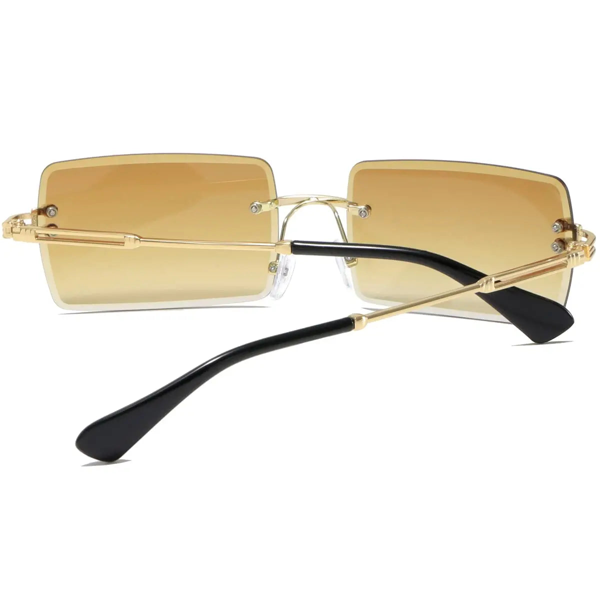 Men's Retro Sunglasses | Vintage Rimless Rectangle UV400 Protection