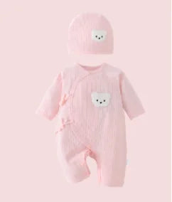 Cute Infant Baby Romper Jumpsuit with Hat | All Seasons Outfit