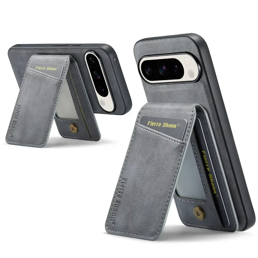 Detachable 2 in 1 Leather Wallet Case for Google Pixel | Card Holder