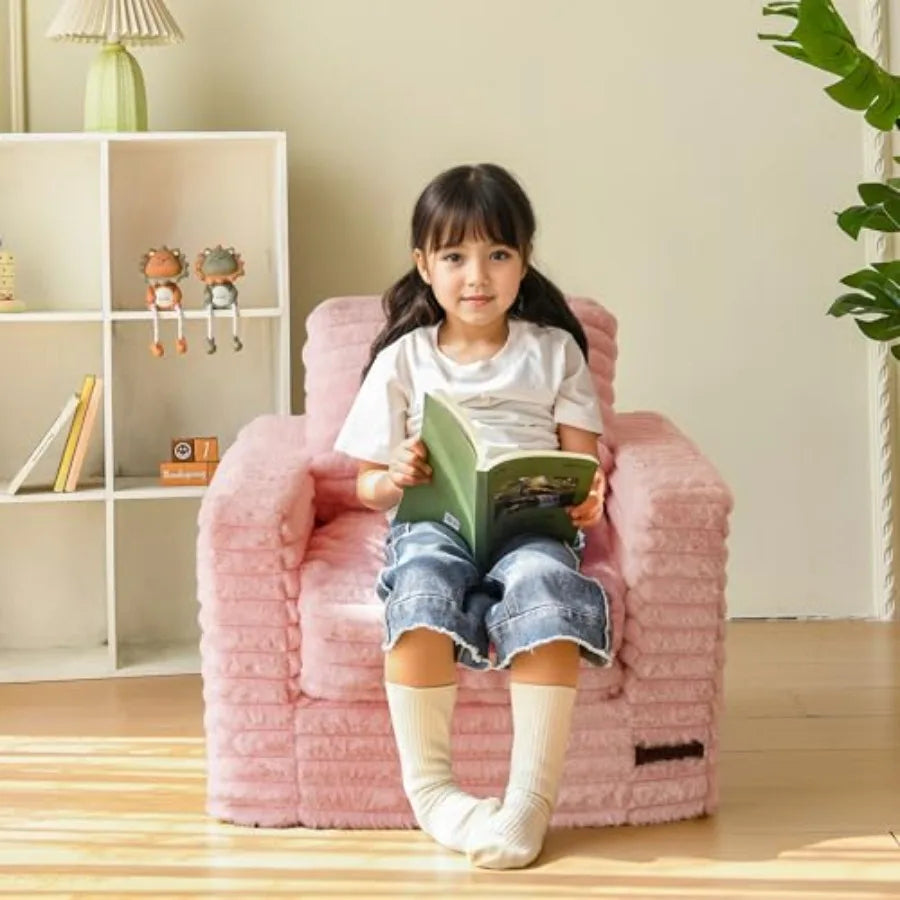 Comfy Faux Fur Bean Bag Chair | Cozy Upholstered Floor Sofa