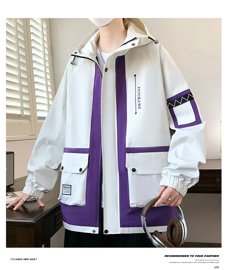 Classic Men's Hooded Casual Jackets | Stylish Windproof Coats