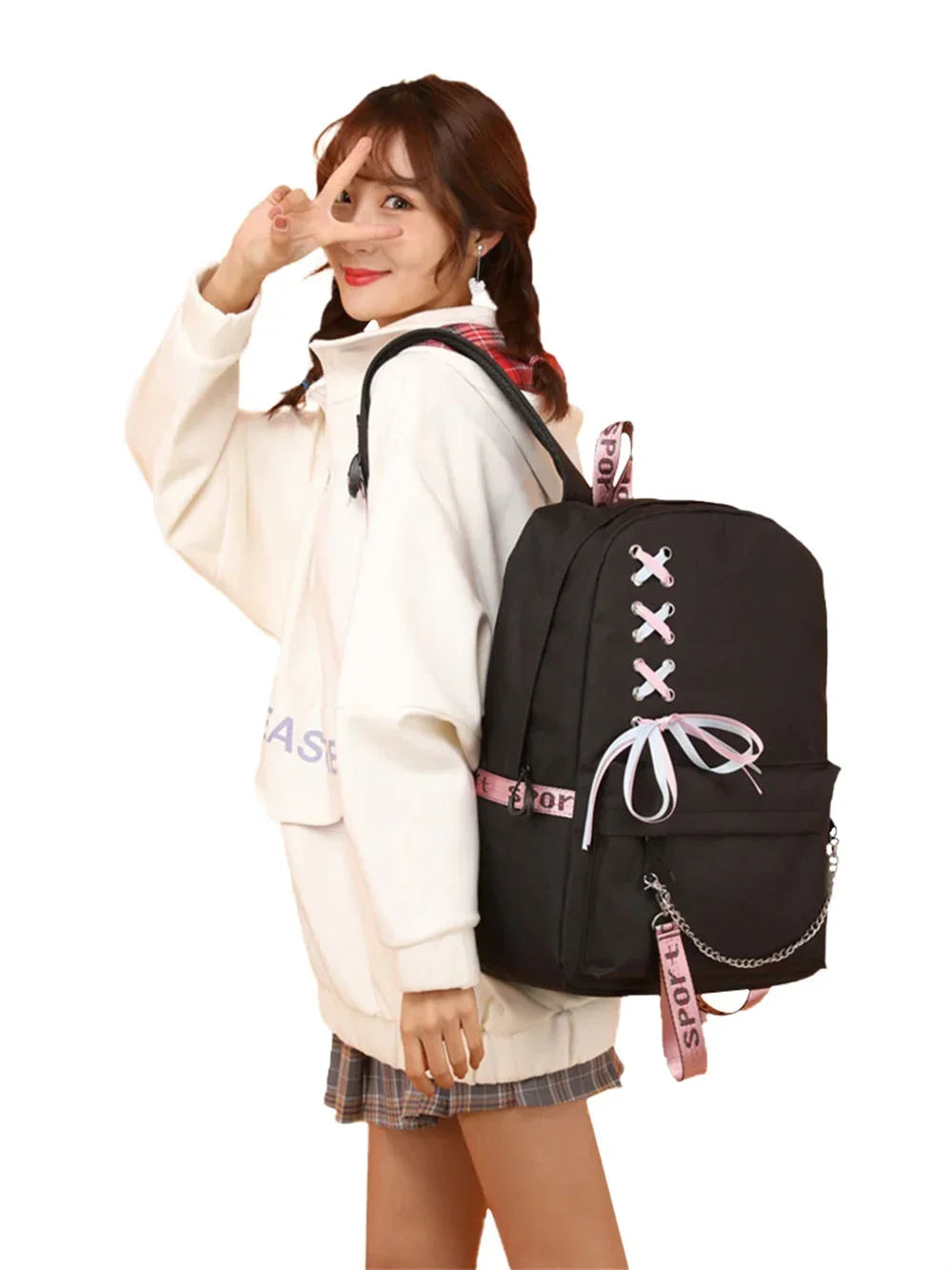 Adorable 3D Panda School Bag Set for Teens | Stylish & Practical