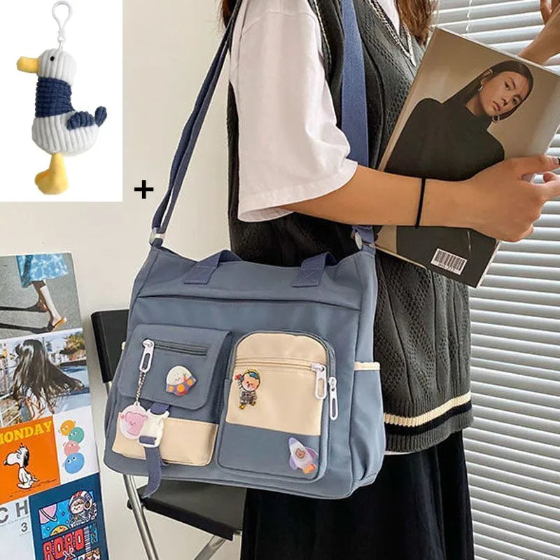 Versatile Nylon Waterproof Women's Shoulder Bag | Stylish Crossbody Satchel