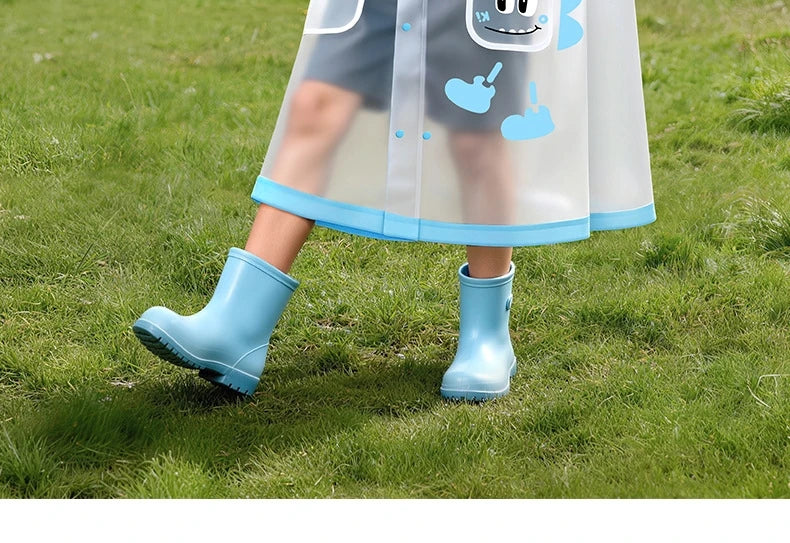 Boys, girls, primary school students special waterproof rainstorm proof 2026 new raincoat with school bag
