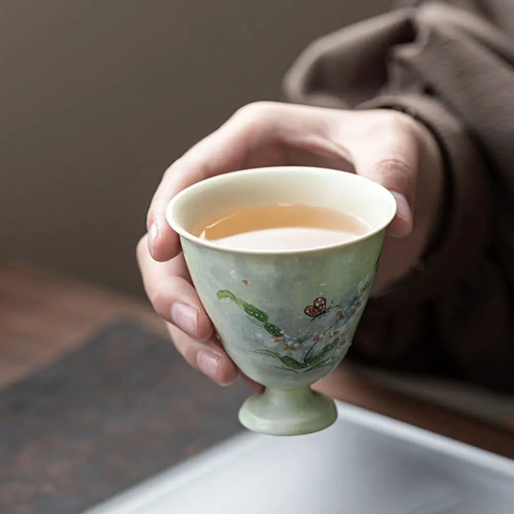 Handmade Ceramic Tea Cup Set | Vintage Kung Fu Tea Mugs