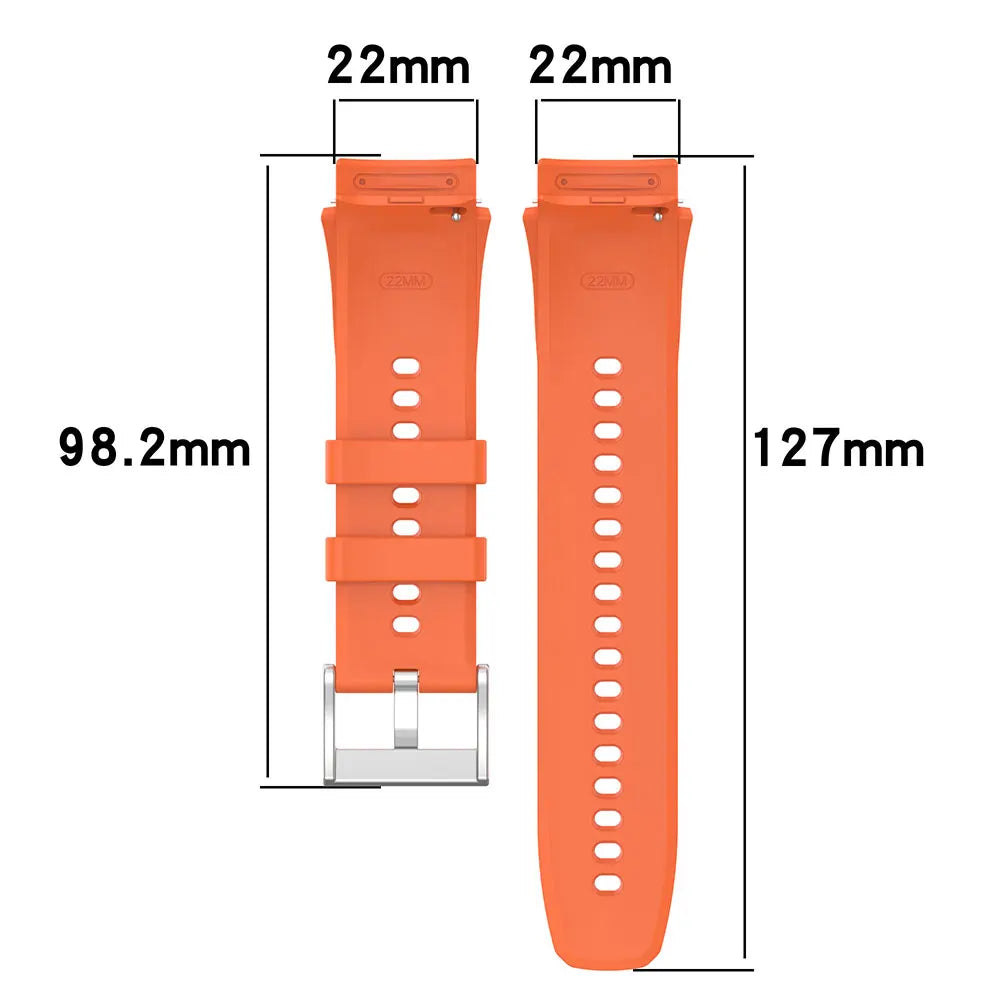 No-Gap Silicone Watch Band | Comfort Fit Sport Strap for Smartwatches