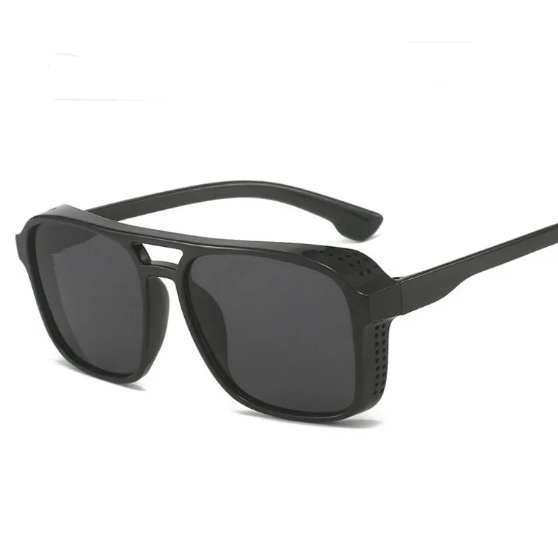 Classic Steampunk Style Sunglasses | Retro Square Sunglasses