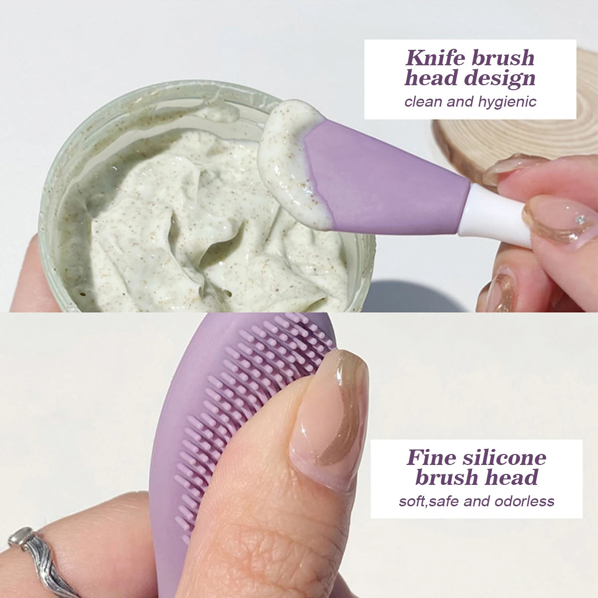 Dual-Use Silicone Facial Cleansing Brush | Deep Clean & Exfoliate