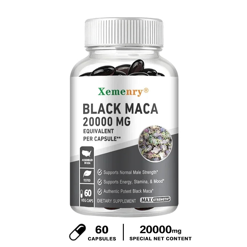 Black Maca Root Supplements for Energy, Endurance & Performance