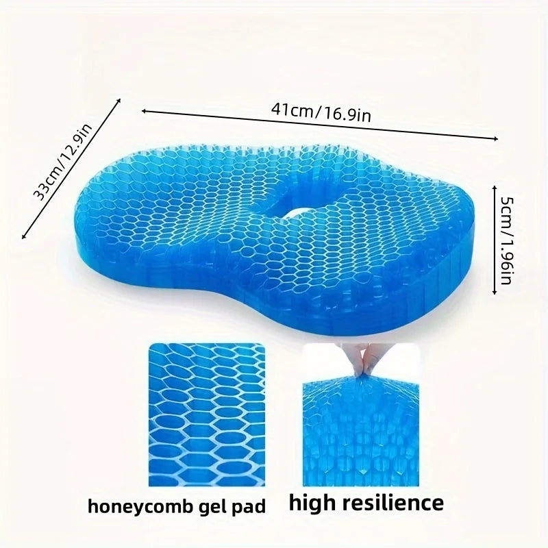 Comfortable Gel U-Shaped Seat Cushion | Ergonomic & Supportive