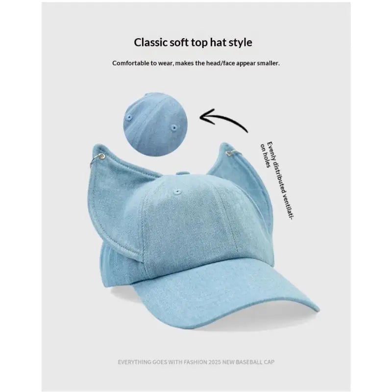 Unisex Fox Ears Baseball Cap | Trendy Hip Hop Sunshade Hat