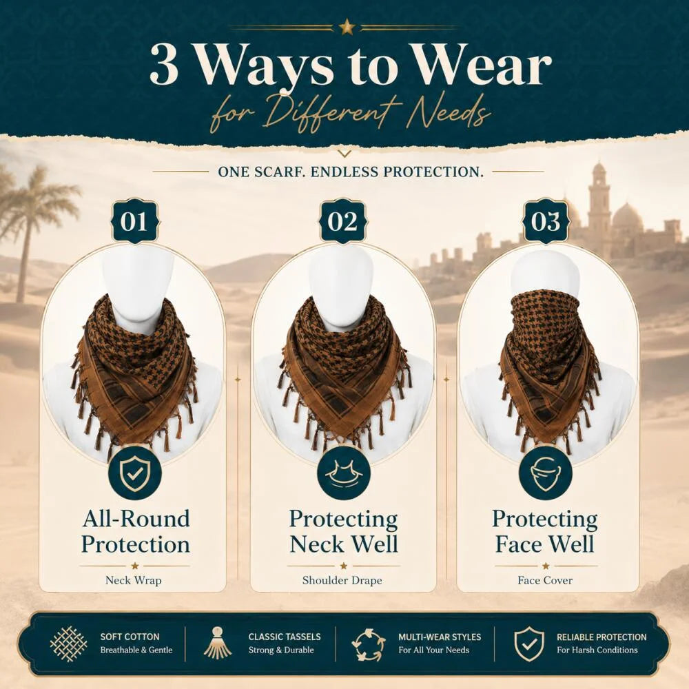 Men's Tactical Desert Head Wrap Scarf | Functional & Stylish