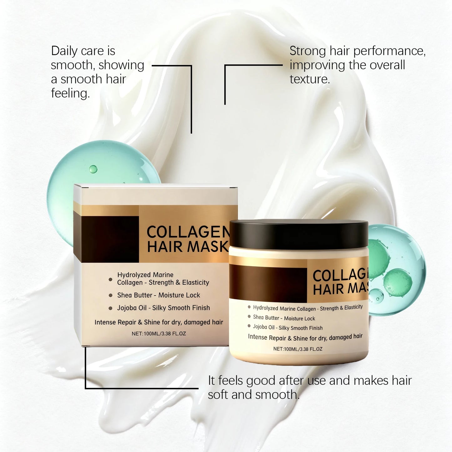 Collagen Hair Mask for Damaged Hair | Deep Conditioning Treatment