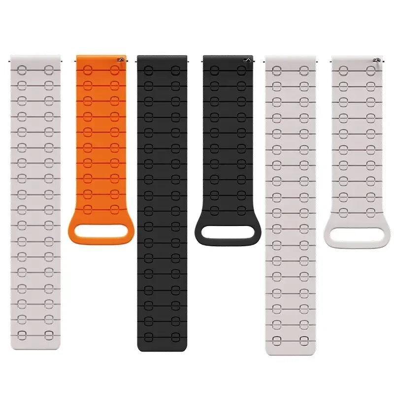 22mm Magnetic Silicone Strap | Versatile Sports Band Bracelet