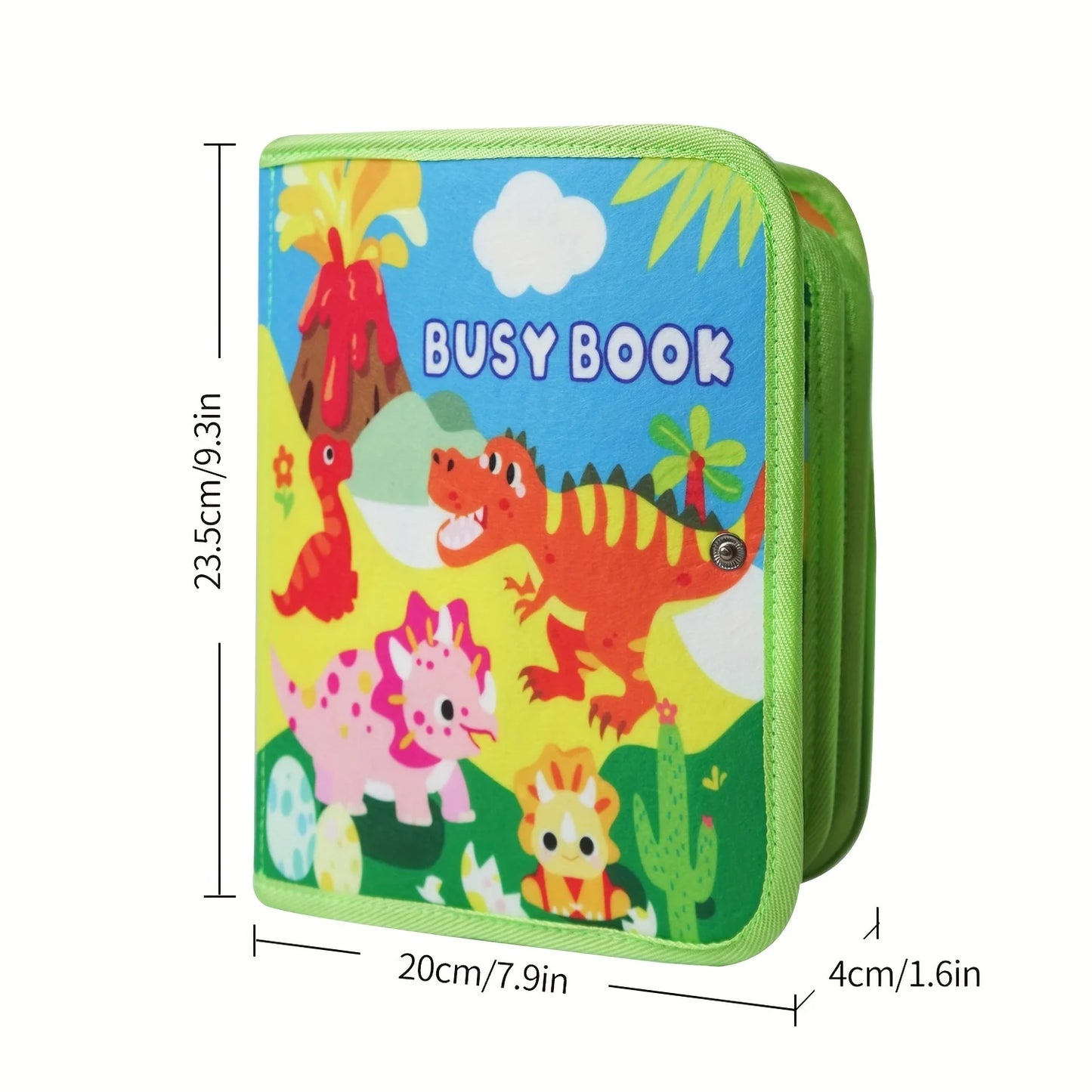 Dinosaur Busy Book for Kids | Engaging Montessori Learning Toy