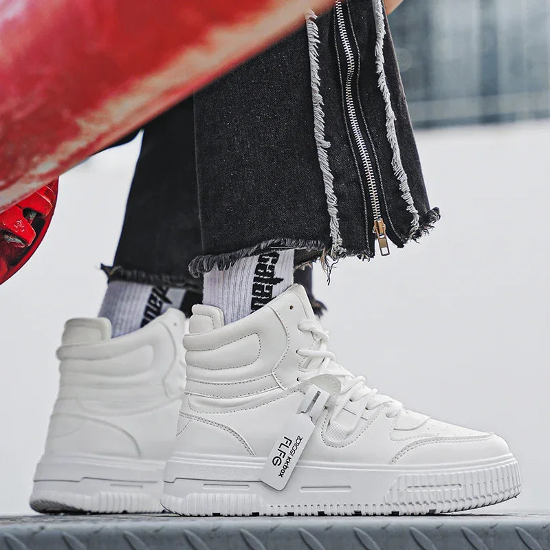 Men's Casual High-Top Sneakers | Stylish & Versatile Footwear