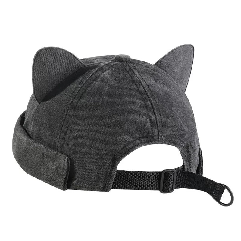 Solid Color Cat Ears Hat | Stylish Unisex Outdoor Headwear