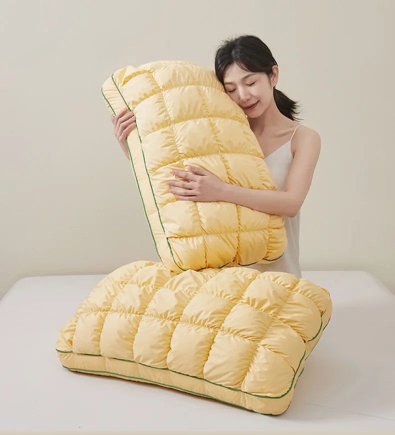 Soft Rectangular Support Pillow | Pineapple Design Sleep Cushion