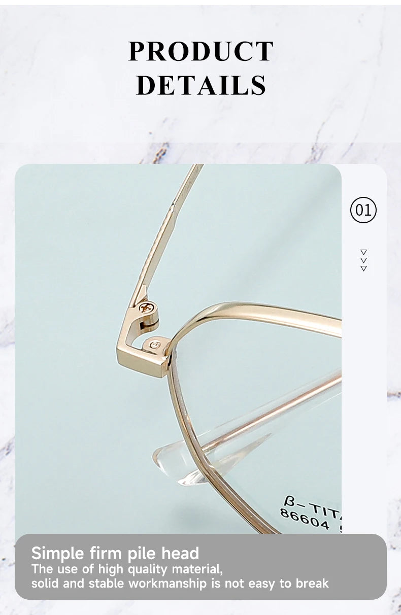 Retro Anti-Blue Light Eyeglasses for Women | Stylish and Customizable