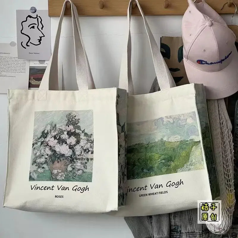 Vintage Canvas Shoulder Bag | Stylish Casual Tote for Women