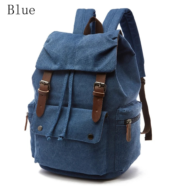 Vintage Canvas Backpack | Spacious Hiking & Travel Bag