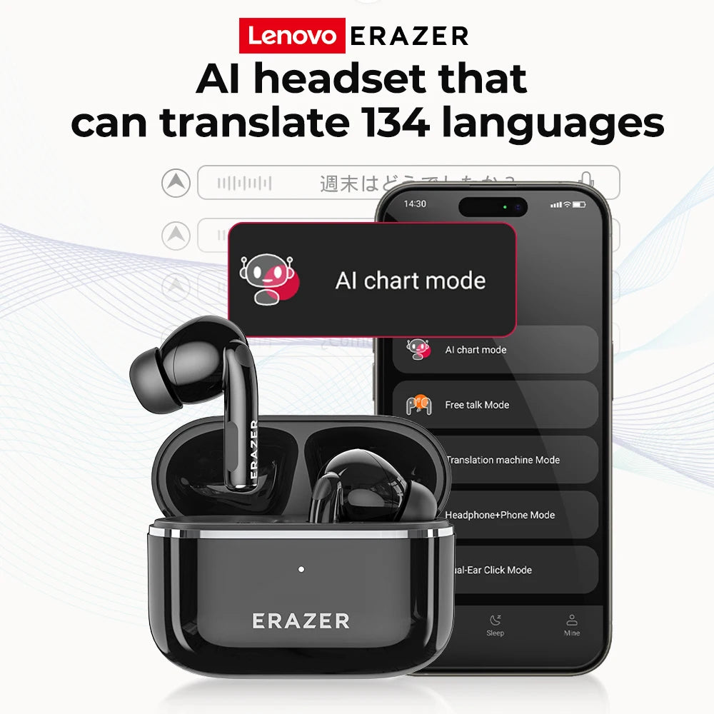 AI Translator Earbuds | Game Low Latency Wireless Earphones