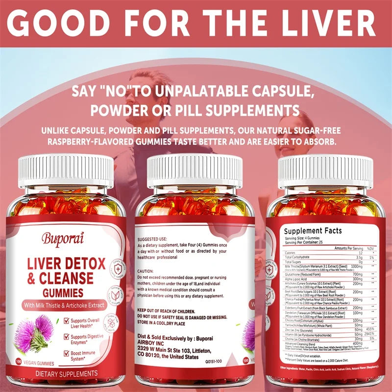 Liver Cleanse & Detox Gummies | Boost Digestion & Immunity