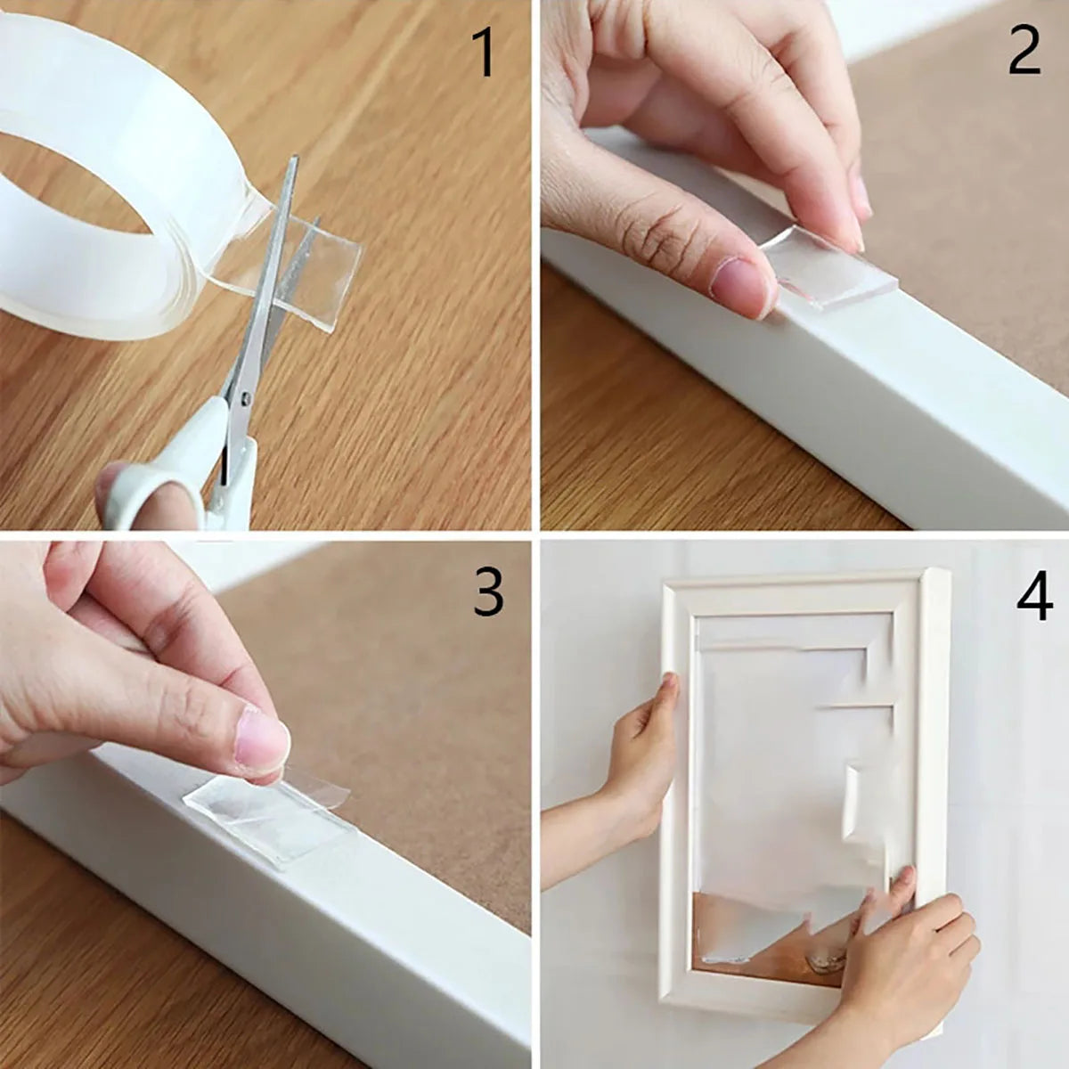 Cinta Adhesiva de Doble Cara Ultra Resistente para Mejoras del Hogar