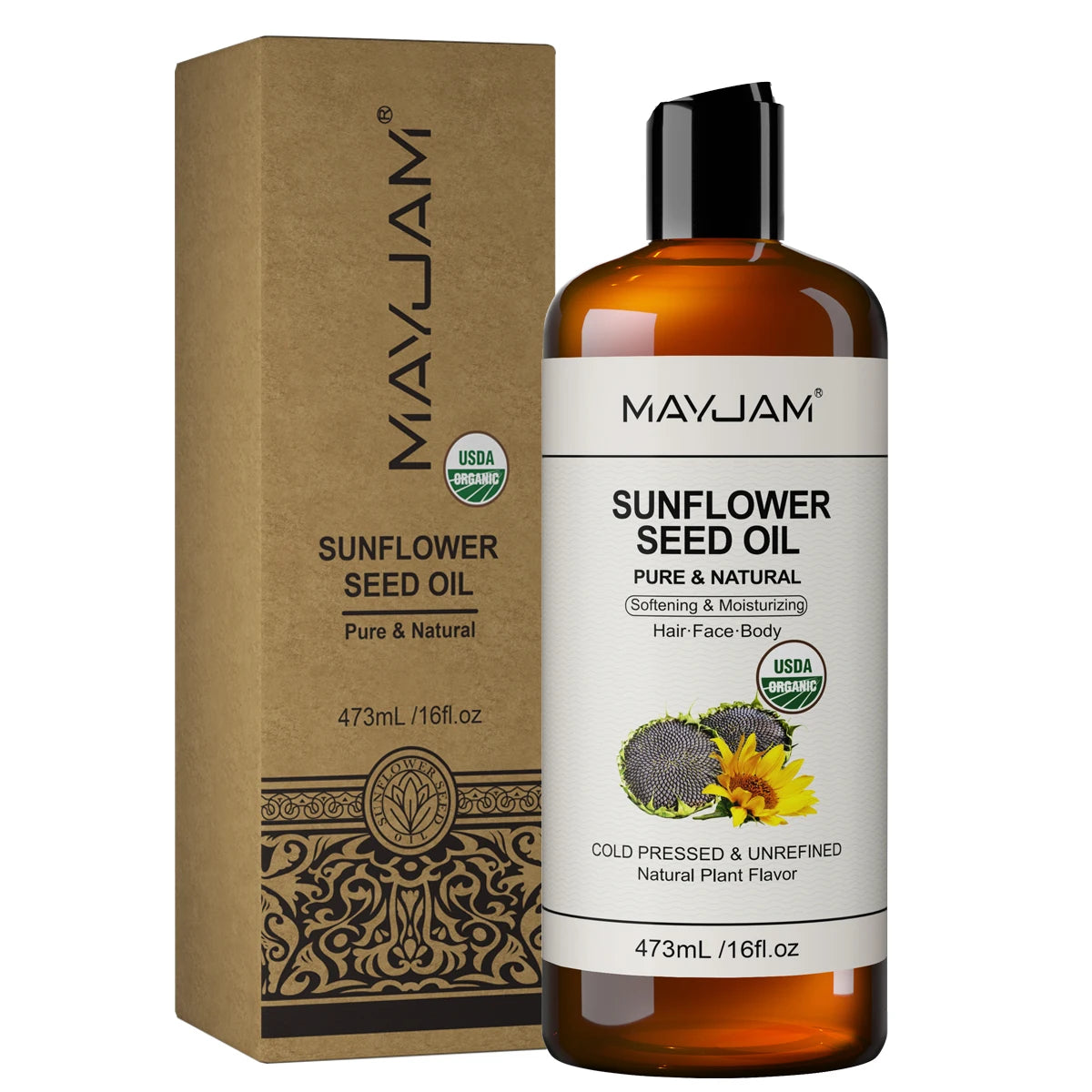 Organic Multi-Use Carrier Oil for Face, Hair & Massage
