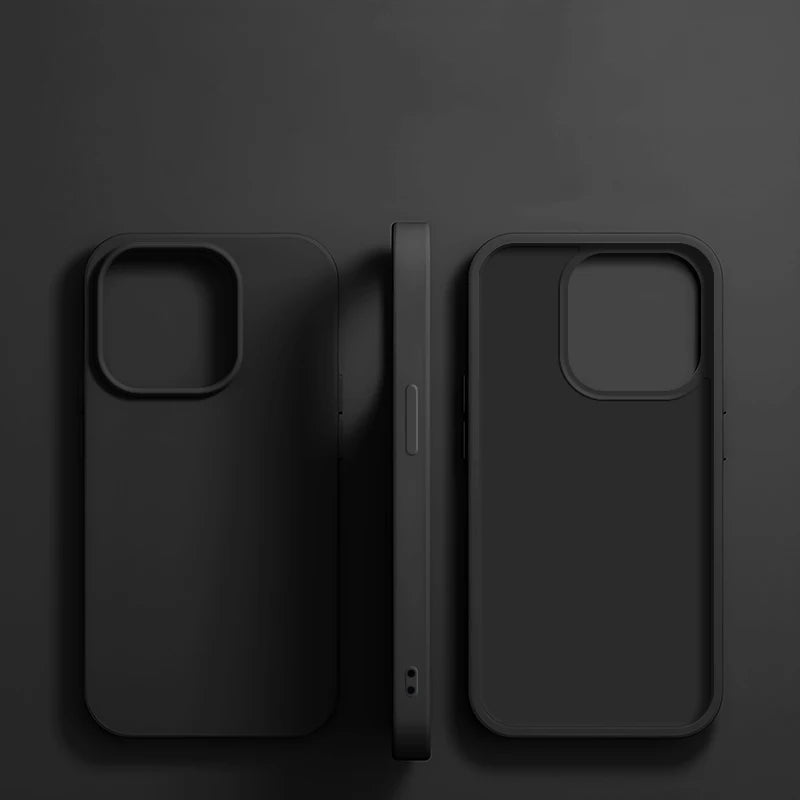 Luxury Liquid Silicone Phone Case for iPhone 11-16 Pro Max & Plus