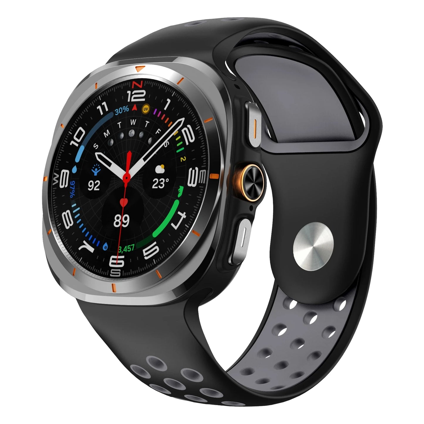 Two-Tone Silicone Watch Strap | Stylish Replacement Band