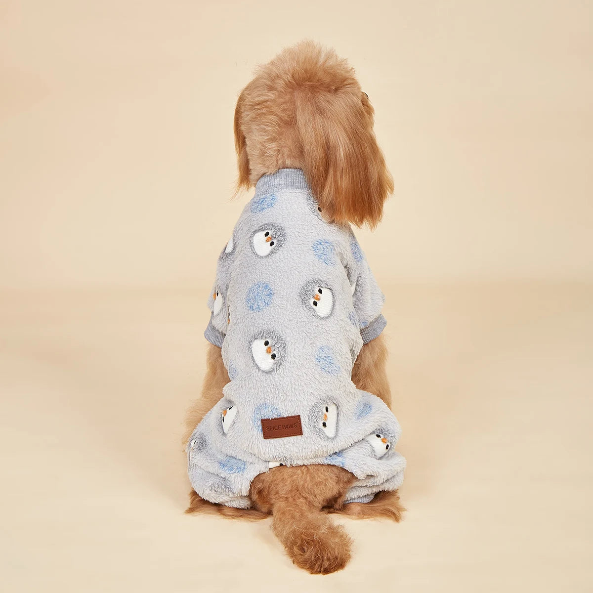 Cozy Winter Dog Pajamas for Small Dogs | Fleece Pajamas for Puppies