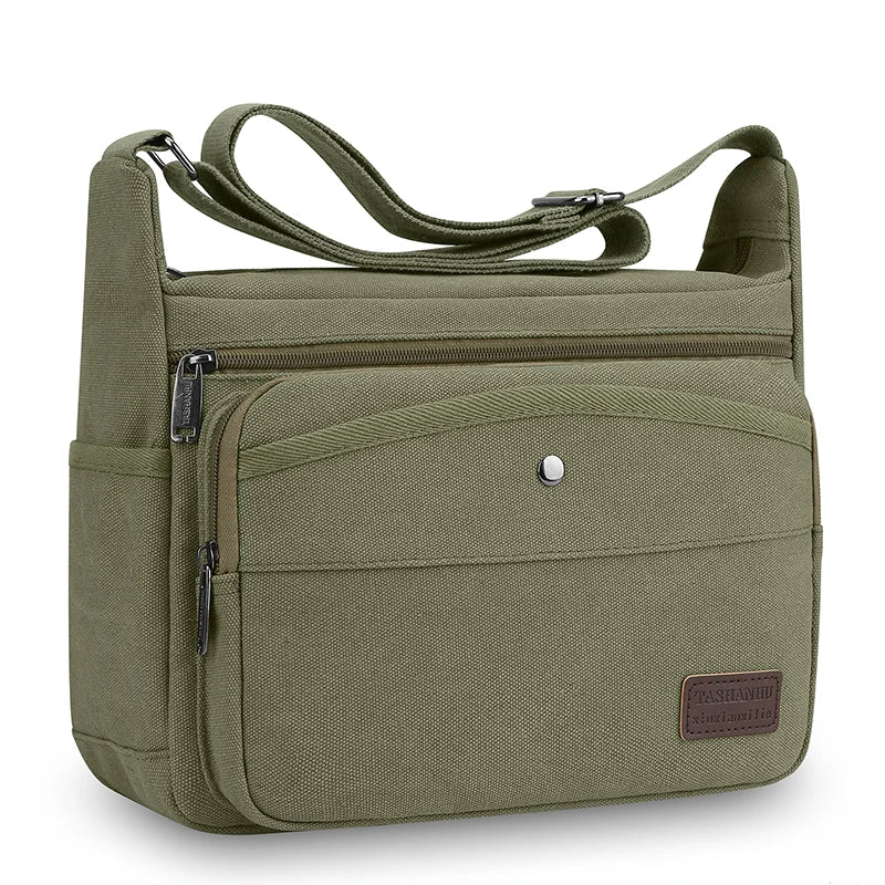Bolsos de Lona Casuales para Hombres | Bandolera Cruzada Versátil