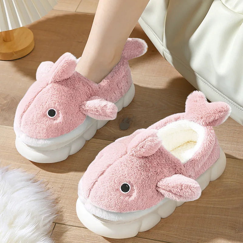Winter Waterproof Corduroy Cotton Slippers | Cozy Indoor Footwear