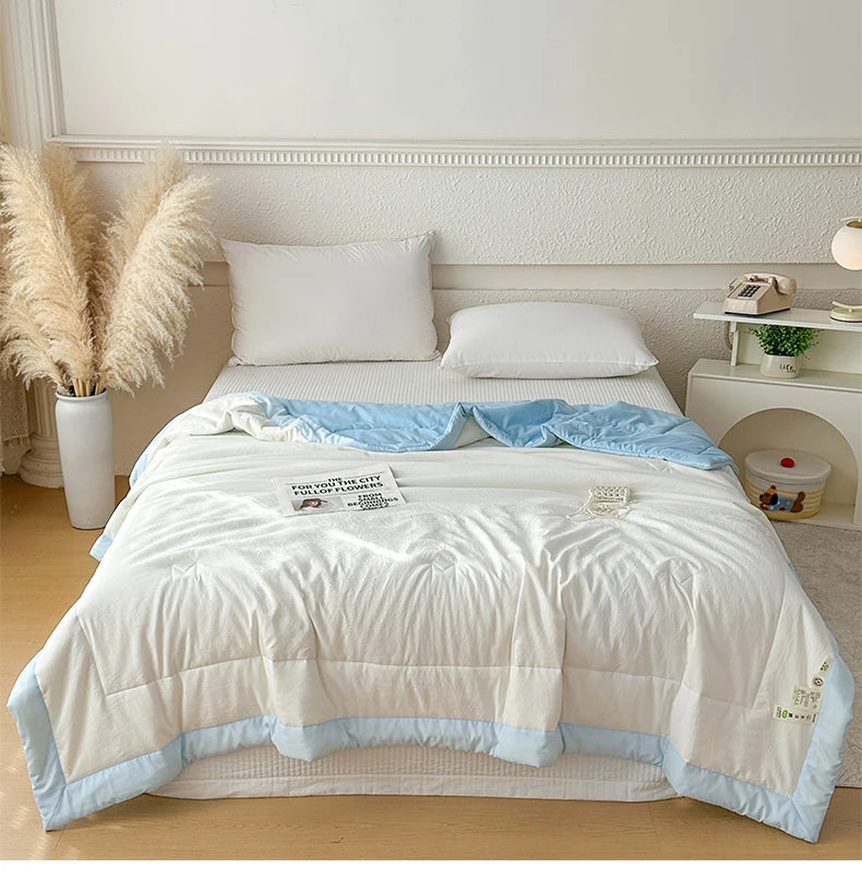 Soft Lightweight Summer Quilt | 100% Cotton Duvet Comforter