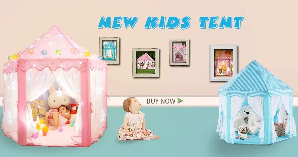 Portable Kids Toy Tipi Tent | Charming Pink Playhouse for Girls