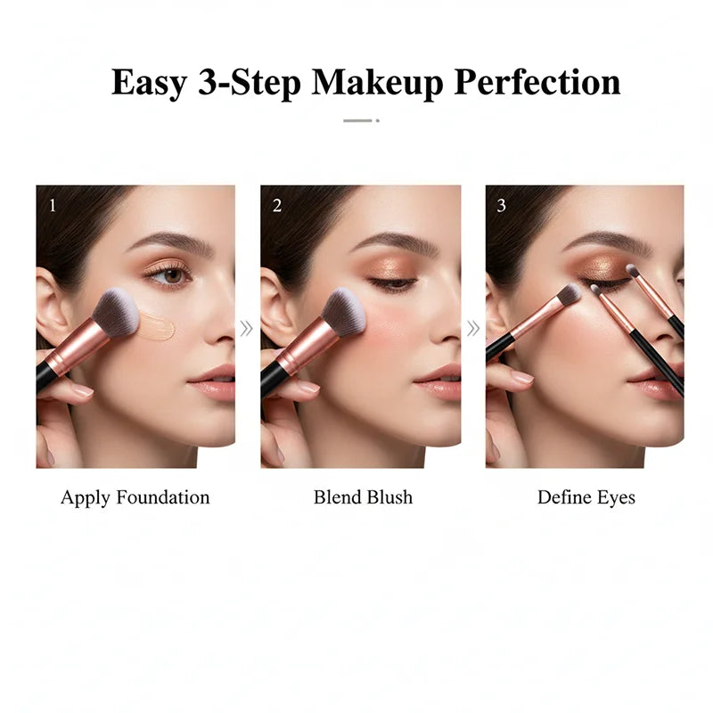 16PCS Soft Fluffy Makeup Brushes Set for Perfect Application