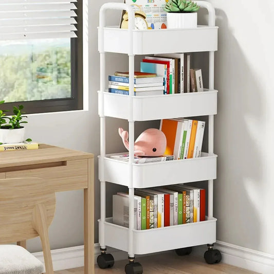 Mobile Kitchen Organizer Cart | Multi-Layer Storage Trolley