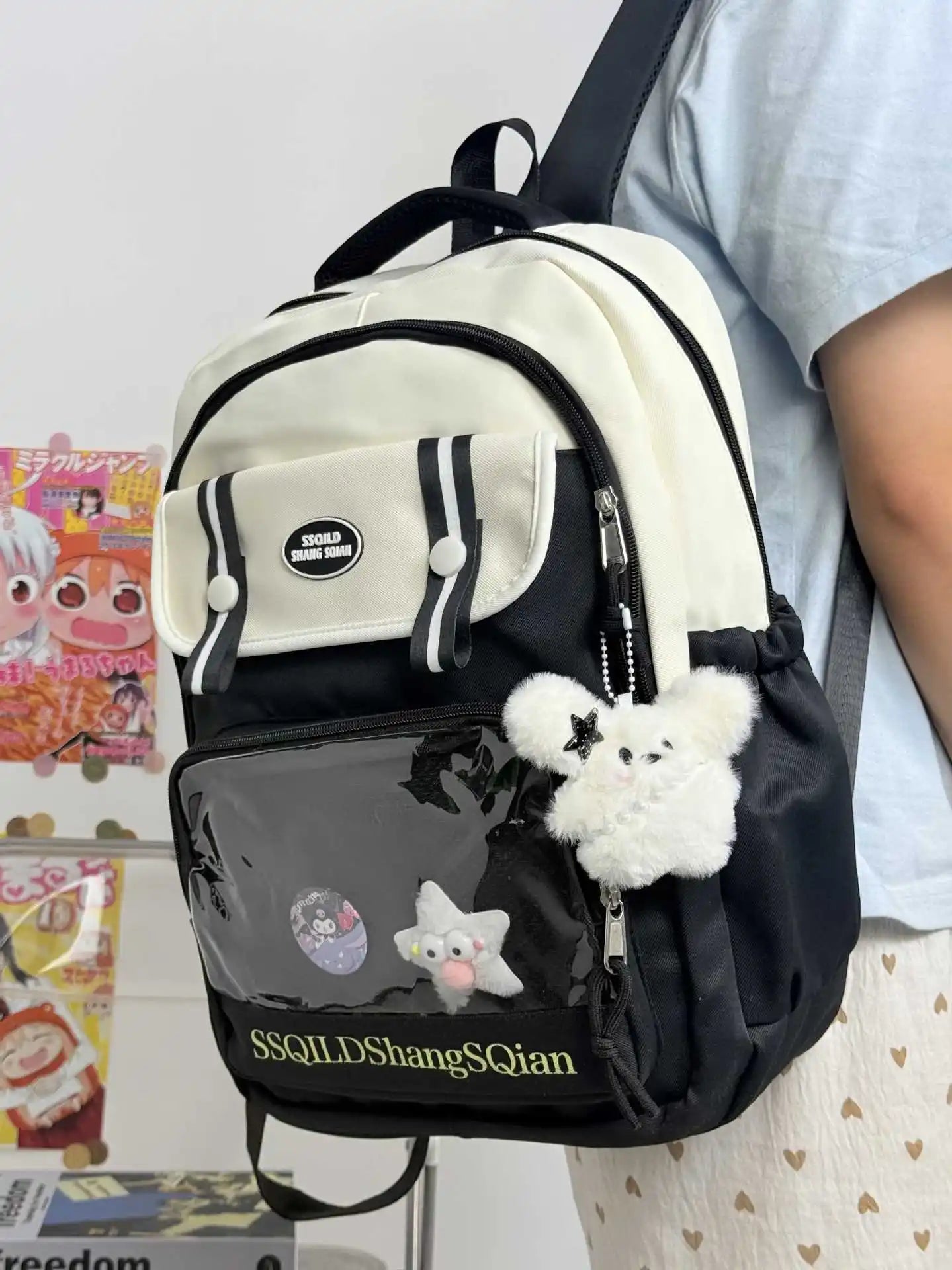 Cute Japanese Style Versatile Backpack | Fashionable Double Shoulder Bag