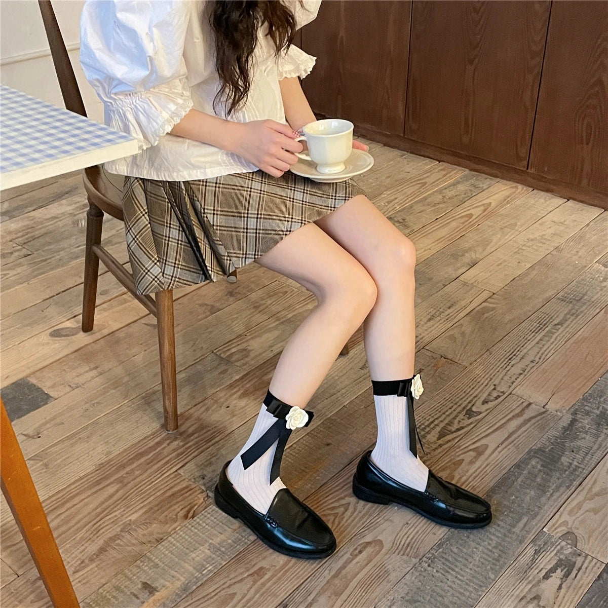 Stylish Women's Knee High Socks | Floral Pattern Accessories
